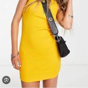 ASOS yellow tank dress